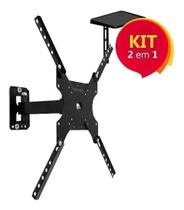 Suporte Televisão Articulado Preto 23 a 55 Polegadas Univers