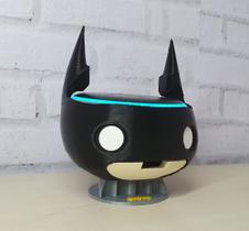 Suporte Tema Batman (rosto) compatível com Alexa Echo Dot 3