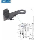 Suporte tensionador lixa esquerdo maq. de corte 6,8,10,12 Suporte tensionador lixa esquerdo maq. de corte 6,8,10,12