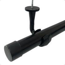 Suporte Teto Pvc Varão Simples 28mm Ponteira Inclusa Ilhós argola cortina Kit 1/2/3 Un
