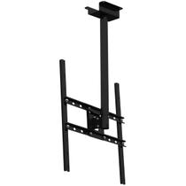 Suporte teto tv 10 até 65 vesa 600x400 giro 360 ajuste de altura preto Suporte teto tv 10 até 65 vesa 600x400 giro 360 ajuste de altura preto