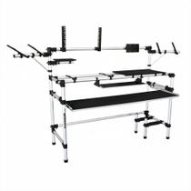 Suporte Titanium Racks RS345 Para Teclados Até 7 Oitavas, Mixer, Notebook e Monitores de Referência