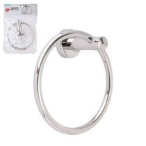 Suporte Toalha Circular Aço Inox 16,5cm X 16,5cm X 9cm