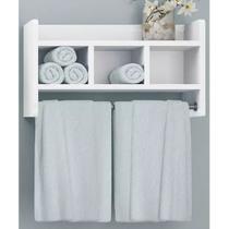 Suporte Toalha Suspenso Branco 30X45X12Cm - Deep