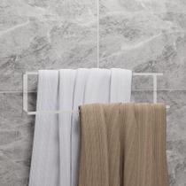 Suporte Toalheiro Reforçado Banheiro de Parede Porta Toalha Duplo 60cm Branco
