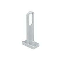 Suporte Topo Bastão Cabideiro Vesto 28x12mm Acabamento Cromo Acetinado Rometal