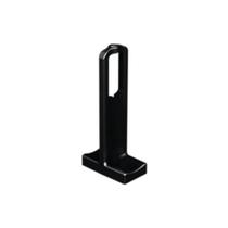Suporte Topo Bastão Cabideiro Vesto 28x12mm Acabamento Preto Rometal