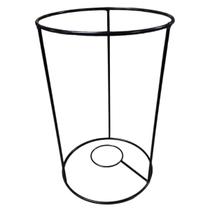 Suporte Torre Redonda para Kokedama (36X16) Preto JC JARDIM Suporte Torre Redonda para Kokedama (36X16) Preto JC JARDIM