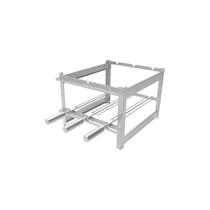 Suporte Tradicional Inox para 3 Espetos + 3 Espetos Tridente