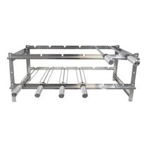 Suporte Tradicional Inox para 6 Espetos + 4 Espetos Tridente + 2 Espetos Espada Suporte Tradicional Inox para 6 Espetos + 4 Espetos Tridente + 2 Espetos Espada