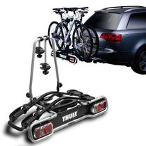 Suporte Transbike 2 Bicicletas Engate Thule EuroRide 941 Sistema de Iluminação Cinza 36KG Universal