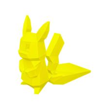 Suporte Trava Porta Pikachu Low Poly