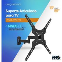 Suporte tri articulado tv de 13 a 55pol proeletronic pqst-1355/02