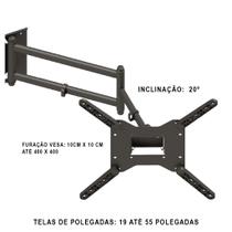 Suporte Tri Artitulado Parede Monitores De Led Ou Ldc Com In