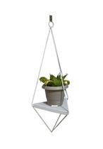 Suporte Triangular para Vaso em Ferro Formato Meio Diamante Altura 59 com a Base 20 cm Suporte Triangular para Vaso em Ferro Formato Meio Diamante Altura 59 com a Base 20 cm