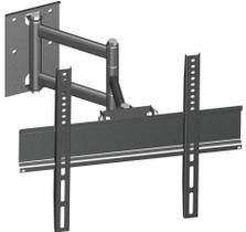 Suporte triarticulado de parede para tvs 27 a 65 polegadas fixo tv led lcd com inclinação