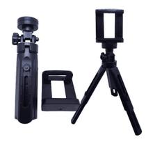 Suporte Tripe De Mesa Ajustável Para Celular Gira 360º - 28cm