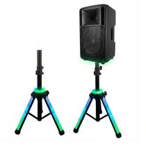 Suporte Tripé Para Caixa De Som Reforçado RGB Premium Regulável Universal Profissional