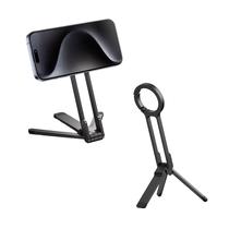 Suporte Tripé para Celular Nerdcase, Magnético, Dobrável, Alumínio, Preto