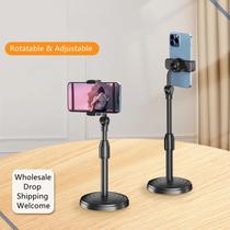 Suporte Tripé Portátil 360º Para Celular de Mesa Selfie Base Pedestal Ajustável Regulagem de Altura