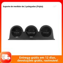 Suporte Triplo Para Medidores Automotivos De 2 Polegadas (52mm) - Suporte De Painel Para Medidores