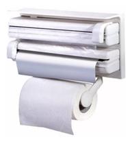 Suporte Triplo Rolo Papel Toalha Alumínio Filme Plástico Suporte Triplo Rolo Papel Toalha Alumínio Filme Plástico