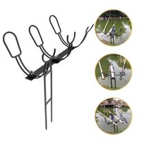 Suporte Triplo Vara de Pesca Com Reforço Barranco Preto