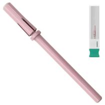 Suporte Tubo De Lixa 1/8 Inox Rosa Haste 2.35Mm Topo Cristal