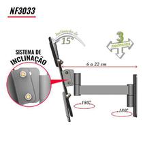 Suporte Tv 10 A 56 Branco 3 Mov Led/Lcd/3D Multiforma Nf3033