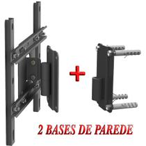 SUPORTE TV 10" a 56" VESA 400X400 2 MOVs 2 BASES - PRETO