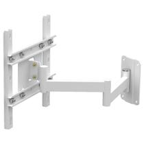 SUPORTE TV 10 a 56 VESA 400X400 4 MOVIMENTOS ARTICULADO PAREDE BRANCO