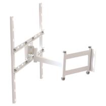 SUPORTE TV 10 a 65 VESA 600X400 4 MOVIMENTOS ARTICULADO PAREDE BRANCO SUPORTE TV 10 a 65 VESA 600X400 4 MOVIMENTOS ARTICULADO PAREDE BRANCO