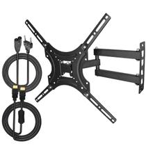 Suporte TV 32 55 Polegadas Retrátil Inclinável Universal Cabo HDMI E Cabo De Força Oitinho