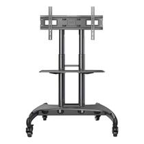 Suporte Tv 32'' a 75'' Rodinhas Ajustável Evento Expositor