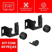 Suporte Tv 55 Universal Fixo Parede CS0060U Kit Com 40 Unid