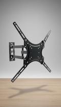Suporte TV Articulado Bi-articulado 14-55" Vesa Aço Preto Suporte TV Articulado Bi-articulado 14-55" Vesa Aço Preto
