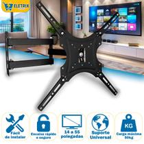 Suporte TV de Parede Articulado Lcd Led 14 a 55 Polegadas Tv Smart Universal Televisão - Yara