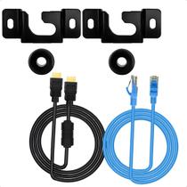 Suporte TV Fixo Universal 13 a 70 Polegadas + Cabo HDMI + Cabo Rede RJ45 3m