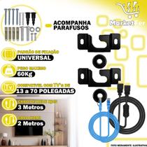 Suporte TV Fixo Universal 13 a 70 Polegadas + Cabo HDMI + Cabo Rede RJ45 3m Suporte TV Fixo Universal 13 a 70 Polegadas + Cabo HDMI + Cabo Rede RJ45 3m
