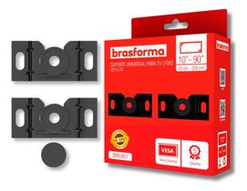 Suporte Tv Fixo Universal Led, Lcd, Smart 10 A 90 Brasforma Sbru951 Preto