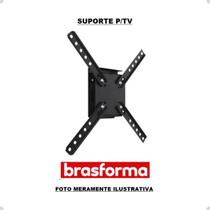 Suporte TV LCD 10a55" Inclinado Preto - Brasforma SBRP110