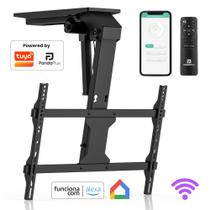 Suporte TV Teto Elétrico Motorizado 37 a 75 Controle App Wifi Alexa Tuya Smart Life Panda Plus Google Inclinação 75 Suporta Até 45kg Padrão Vesa Suporte TV Teto Elétrico Motorizado 37 a 75 Controle App Wifi Alexa Tuya Smart Life Panda Plus Google Inclinação 75 Suporta Até 45kg Padrão Vesa