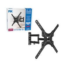 Suporte Tv Tri-Articulado 26 a 65 Preto Braço 42cm Até 30Kg