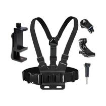 Suporte Universal 5 Em 1 Para Celular Com Alça De Peito Para Transmissão Ao Vivo E Gravação De Vídeo