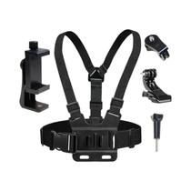 Suporte Universal 5 Em 1 Para Celular Com Fixação No Peito Para Gravação De Vídeo Em Primeira Pessoa