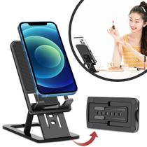 Suporte Universal Celular Tablet Mesa Tripé Escritório Portátil