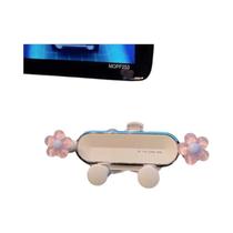 Suporte Universal De Celular Para Carro Com Flor De Cristal E Fixação Por Gravidade, Ajustável Para