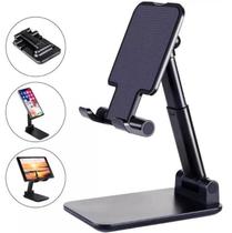 Suporte Universal de Mesa Celular / Tablet Altura e Inclinação Ajustável Preto BMG-34 B-Max