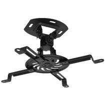 Suporte Universal de Teto para Projetor, Suporte Até 13,5kg, Rotação 360, Preto, PRO100B, ELG