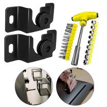 Suporte Universal de Tv 13 a 70 Pol Fixo Parede Painel Smart Até 60Kg Com Jogo de Ferramentas 24 Pçs